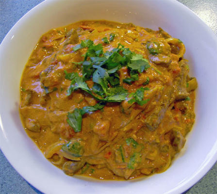 boeuf au curry et oignons