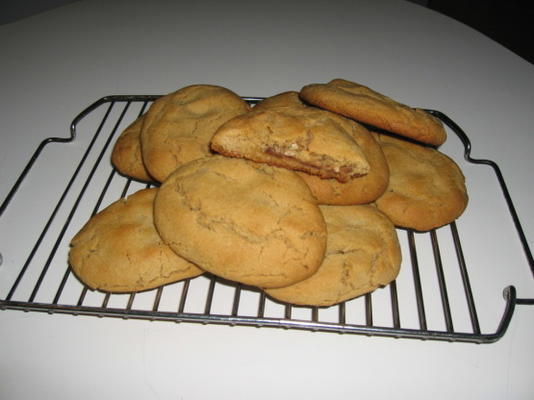 beurre de cacahuète snickers cookies géants