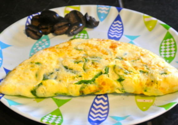 omelette aux épinards et feta (ww)