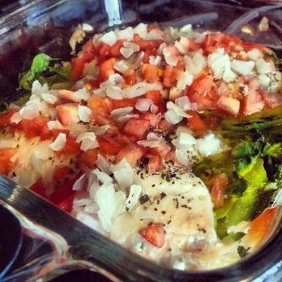 tilapia cuit aux épinards