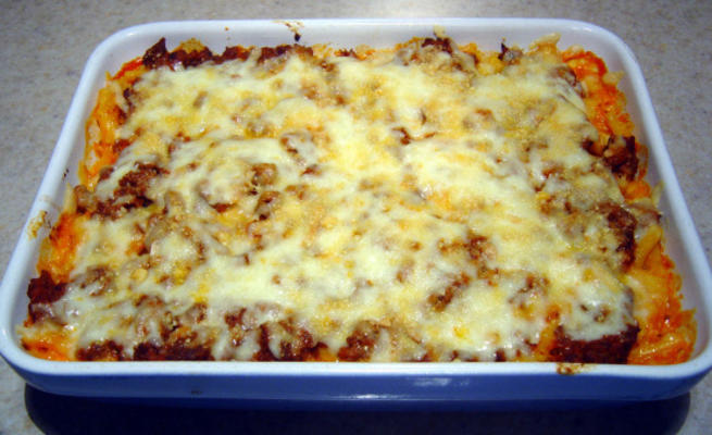 lasagne facile au macaroni au fromage