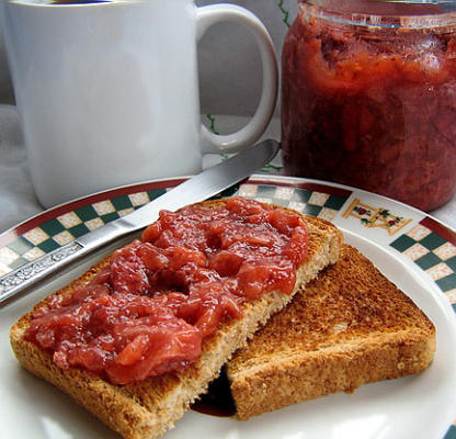 vraiment facile et bon confiture / pâte à la fraise sans sucre