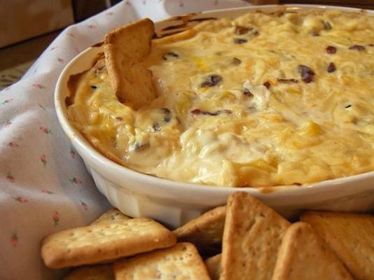 tartinade de canneberges et d'ananas au fromage suisse