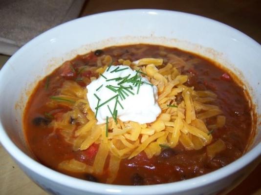 soupe végétarienne aux haricots noirs de judy