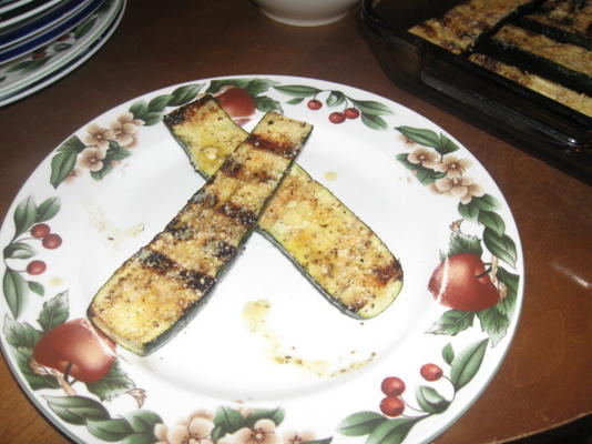 courgettes grillées à l'ail et au beurre de citron