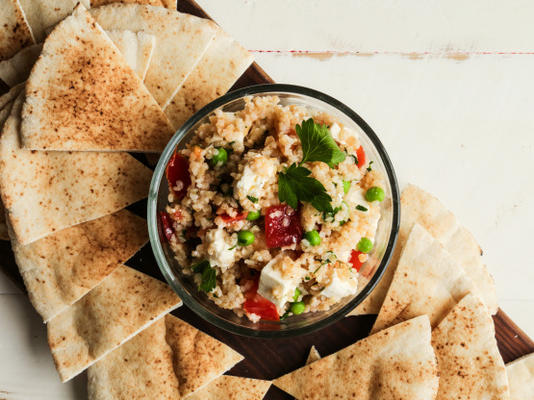 salade de taboulé aux pois