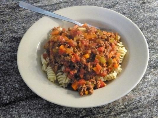 mijoteuse spaghetti à la bolognaise