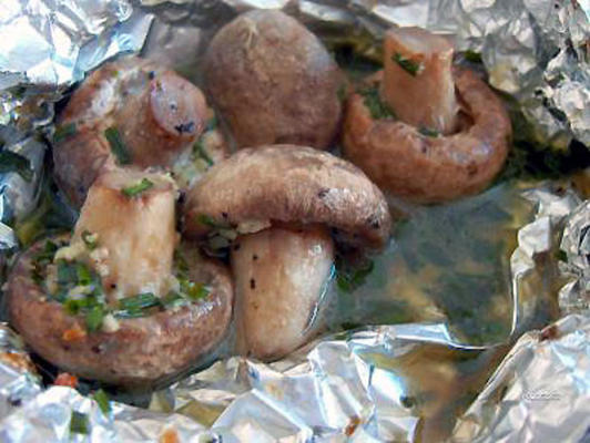 champignons pour le barbecue
