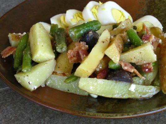 salade de pommes de terre fingerling avec vinaigrette miel-thym