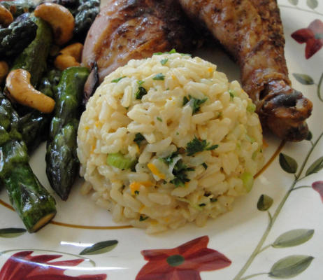 riz brun à l'orange