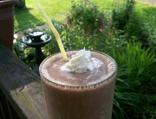 smoothie aux protéines de chocolat