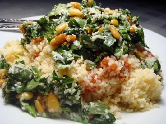 couscous au four avec tomates et pesto