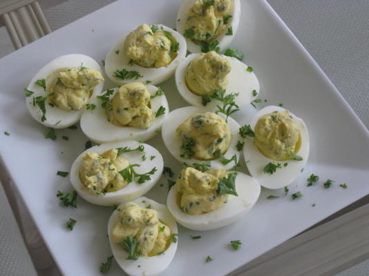 oeufs farcis aux câpres citron