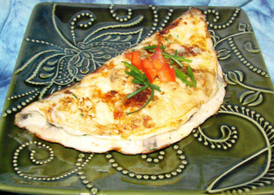 omelette aux champignons et au cheddar (omelette) de nif - 1 1/2 ww pt.