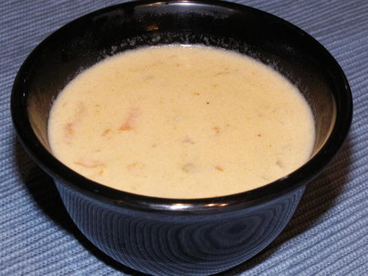 soupe pomme-cheddar
