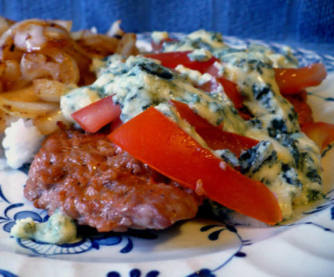 steak de bistrot et tomates