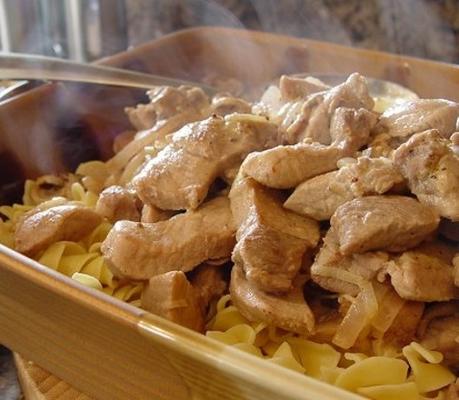 stroganoff de porc crémeux