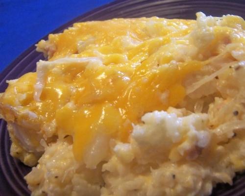 purée de chou-fleur avec casserole de choucroute