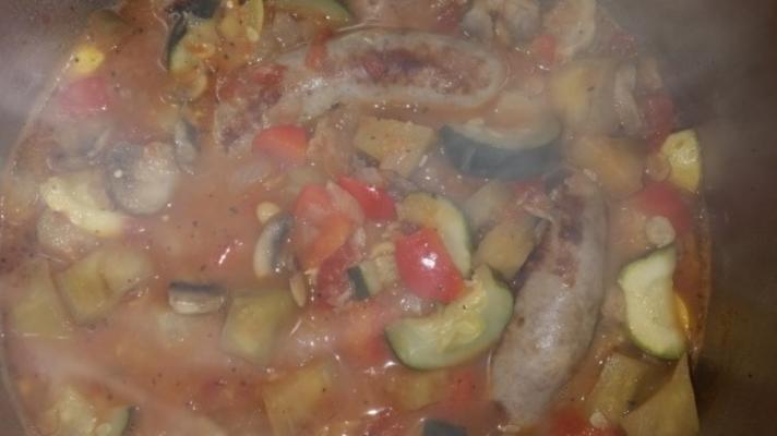 soupe copieuse de ratatouille italienne