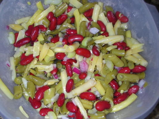 Salade de trois haricots belle-mère