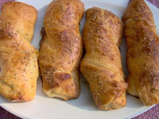 torsades faciles de cheddar croissant