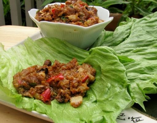 roulés à la laitue orientale