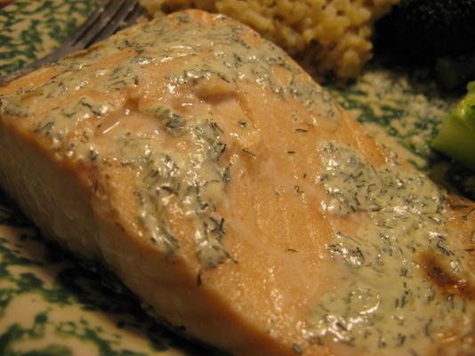 saumon à l'aneth crémeux et facile