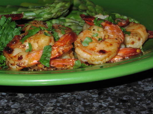 crevettes de sherry grésillant à l'ail