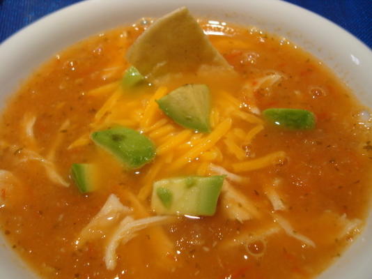 soupe tortilla poulet lime