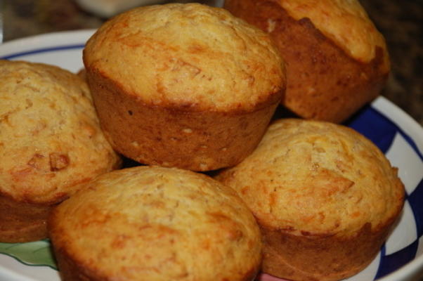 muffins au maïs pepperoni et cheddar en un tournemain