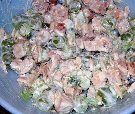 salade de poulet veronique avec nectarines