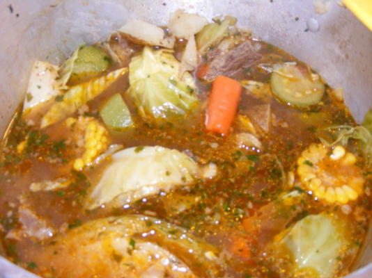 caldo de res (soupe de légumes au bœuf mexicain)