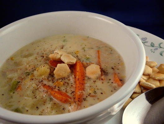 Chaudrée de saumon d'Alaska