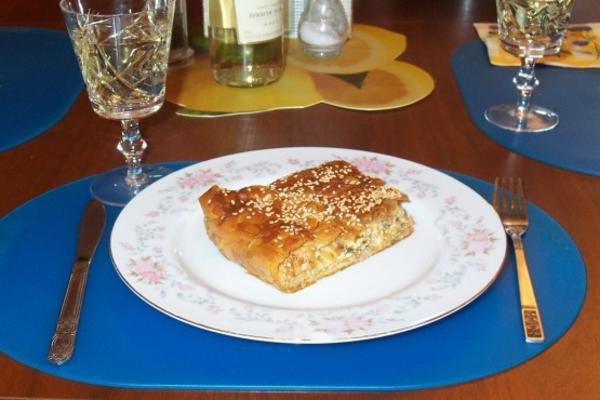 melitzanopita (tarte grecque utilisant des aubergines)