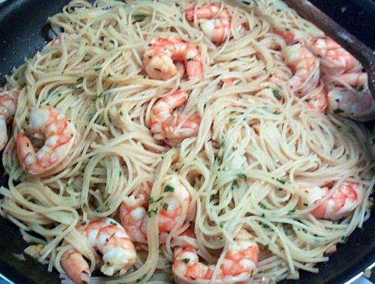 crevettes à l'italienne avec citron et ail