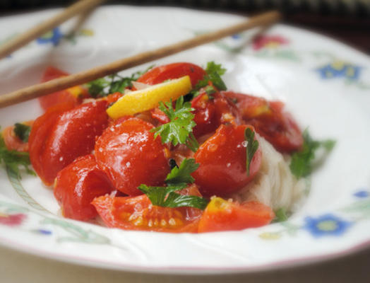 sauce tomate cerise et citron