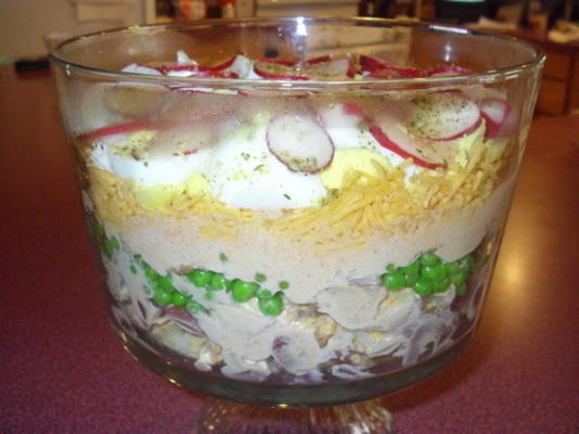 salade de pommes de terre à sept couches