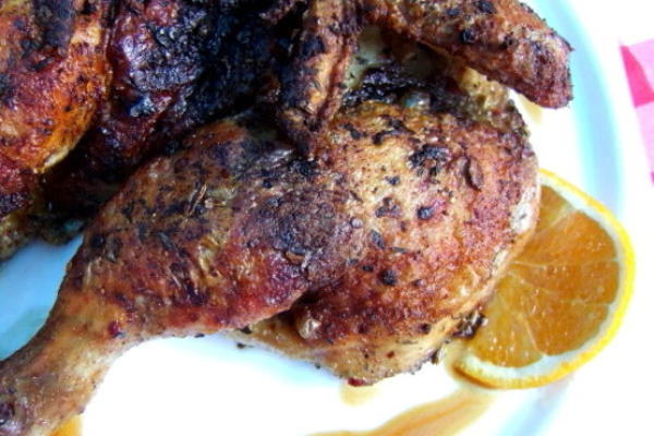 poulet croustillant avec sauce à l'orange
