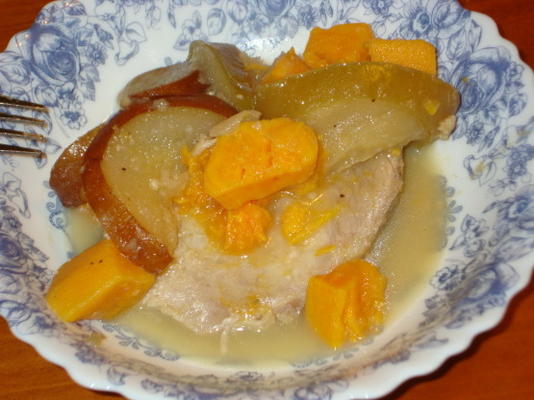 mijoté de porc avec pommes et patates douces
