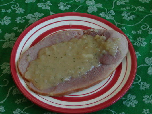 steak de jambon et sauce au whisky