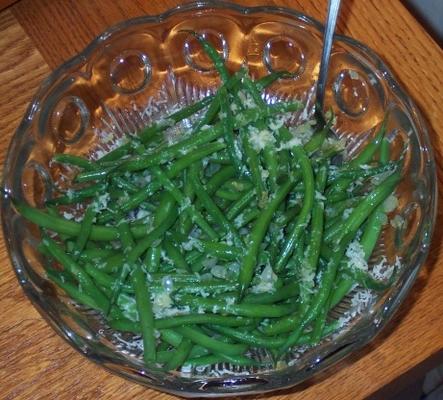 haricots verts au parmesan