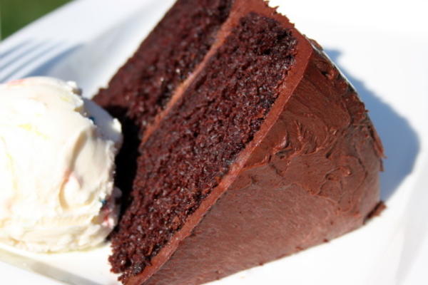 gâteau au chocolat noir fou