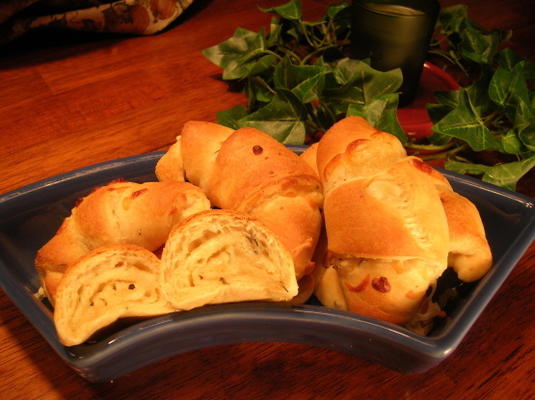 croissants au fromage ail