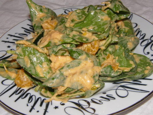 salade d'épinards crémeuse