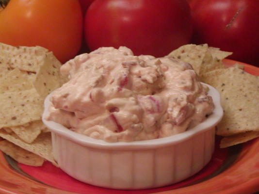 tartinade aux lardons et tomates