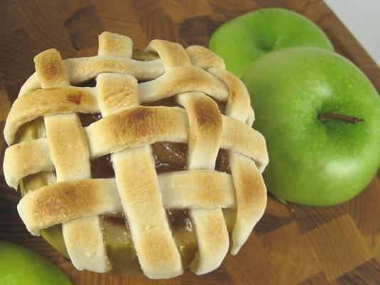 tarte aux pommes cuite dans la pomme