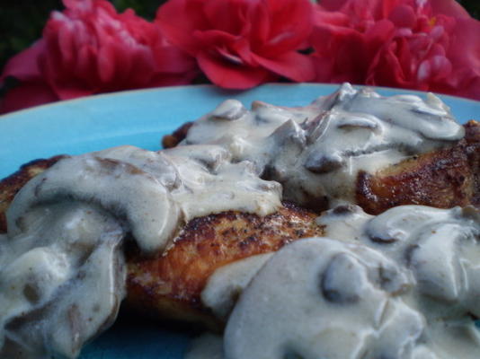 côtelettes de porc aux champignons ragu