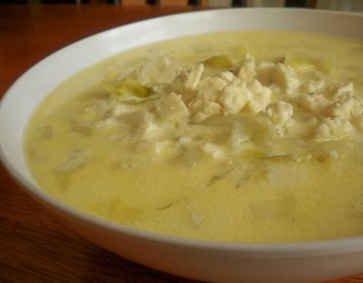 soupe au chou et au fromage bleu de taxi