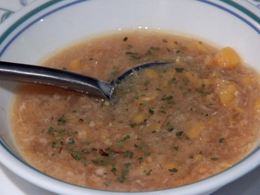 soupe de maïs à la crème végétarienne (Chine)