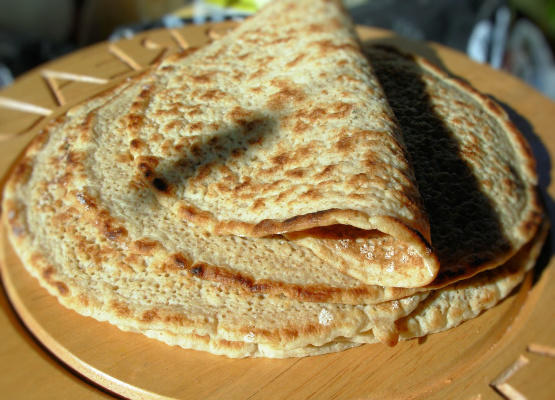Staffordshire oatcakes - des petits pains anglais traditionnels - des pancakes